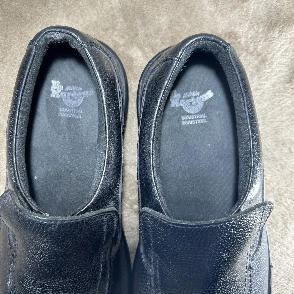 Dr Martens Norfolk Industrial Mens 10 Black Leather Slip Resistant Work Shoes